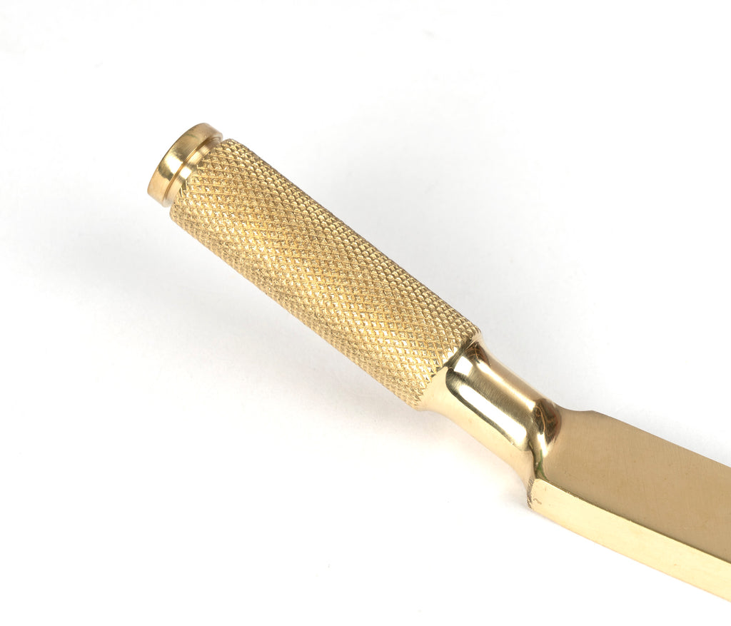 White background image of From The Anvil's Polished Brass Brompton Stay | From The Anvil