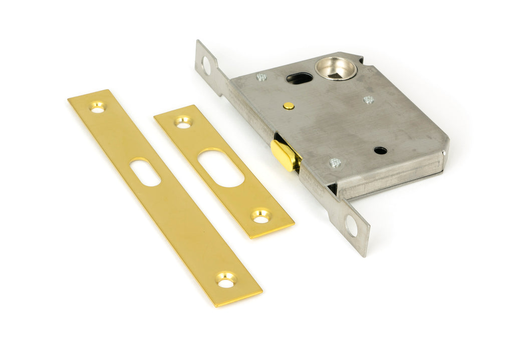 White background image of From The Anvil's PVD Brass Sliding Door Lock | From The Anvil