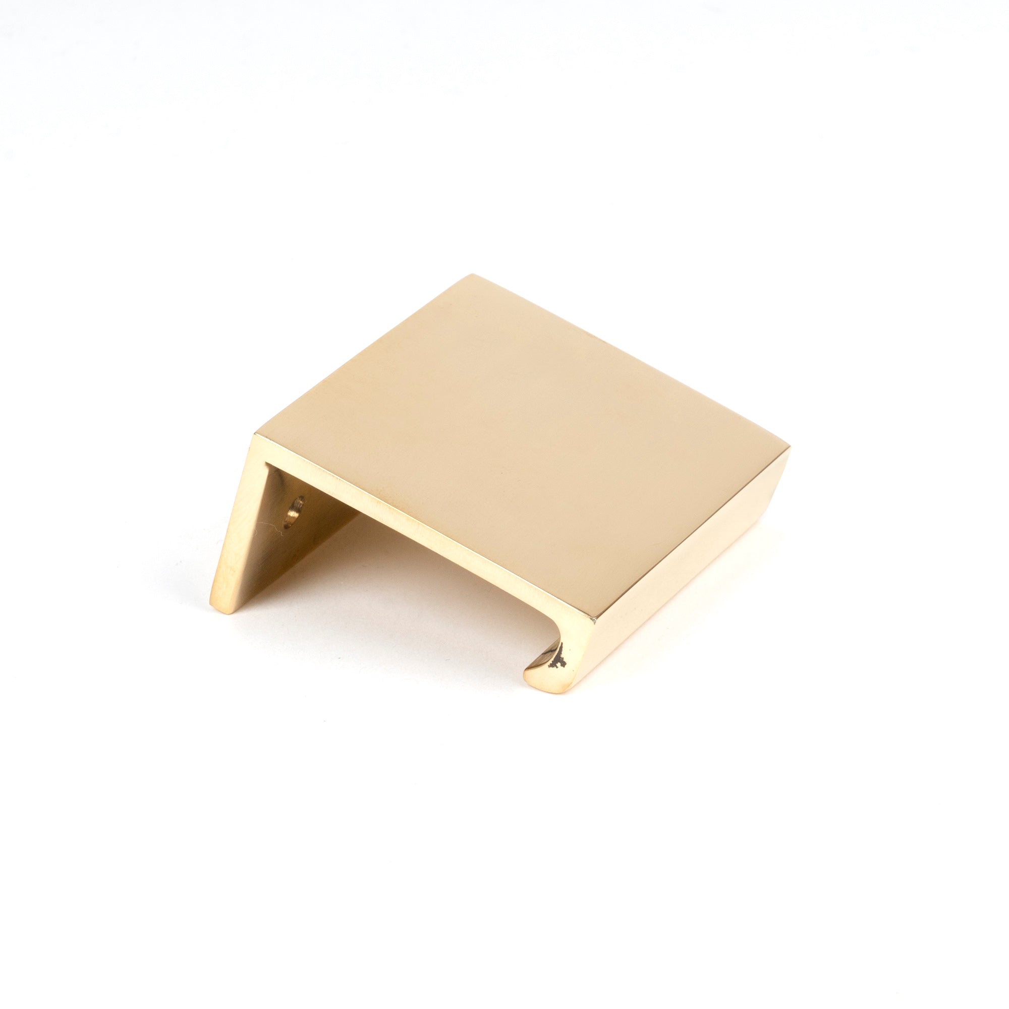 From The Anvil's Polished Brass Plain Edge Pull