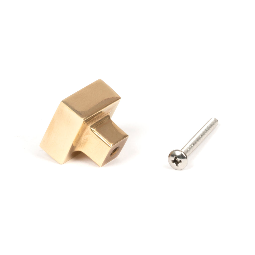 White background image of From The Anvil's Aged Brass Albers Cabinet Knob | From The Anvil