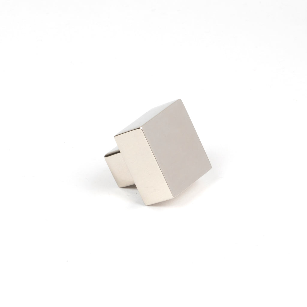 White background image of From The Anvil's Polished Nickel Albers Cabinet Knob | From The Anvil