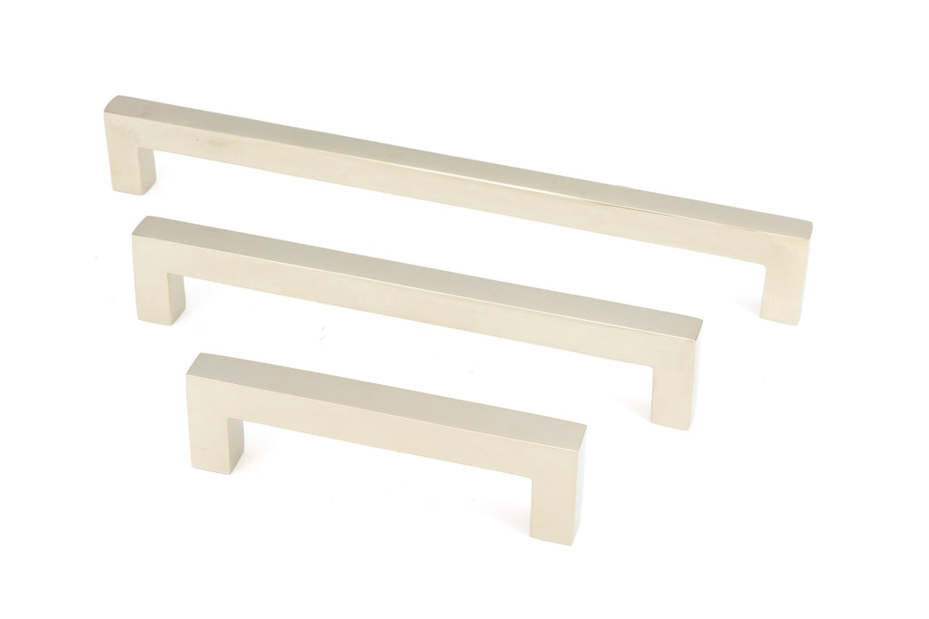 White background image of From The Anvil's Polished Nickel Albers Pull Handle | From The Anvil