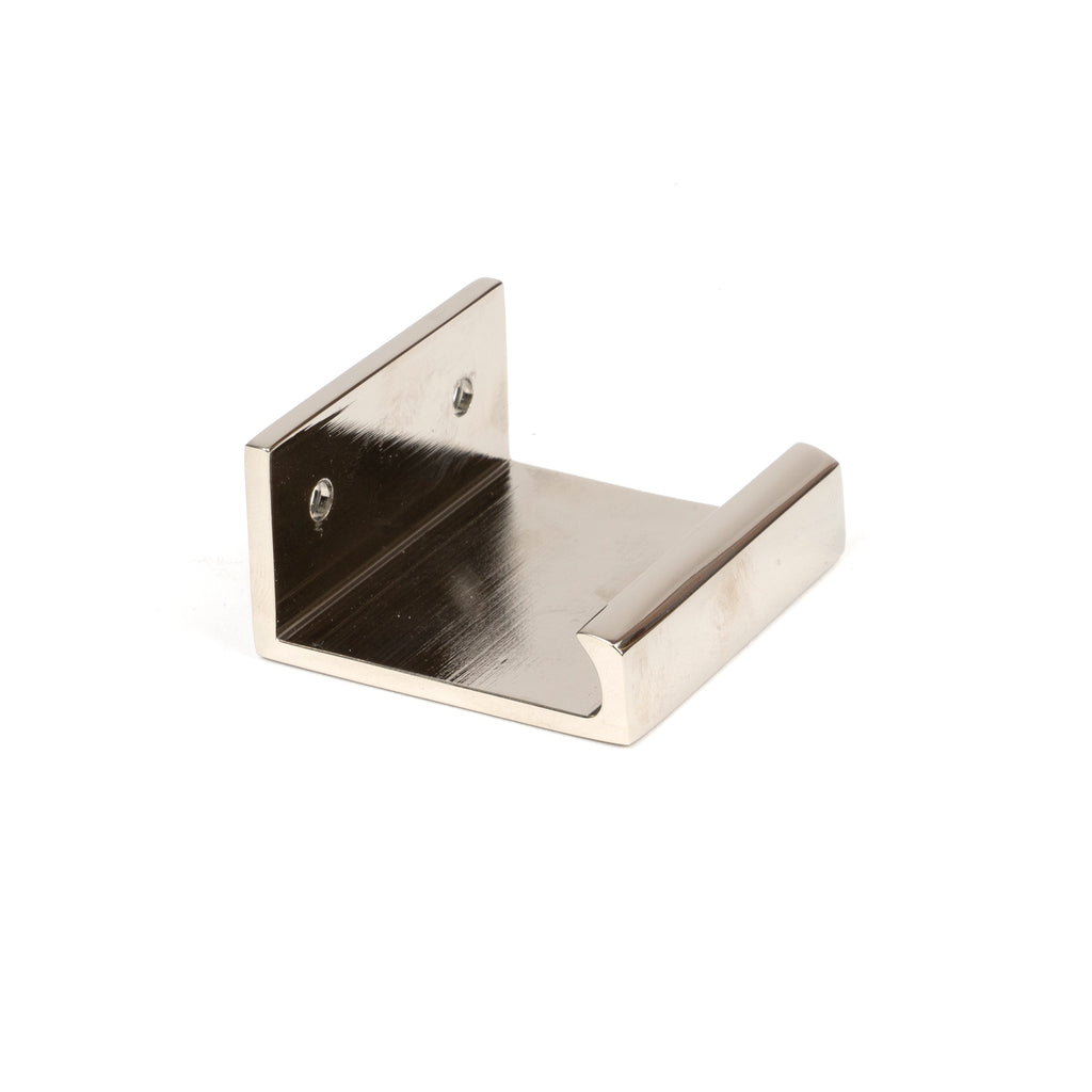 White background image of From The Anvil's Polished Nickel Plain Edge Pull | From The Anvil