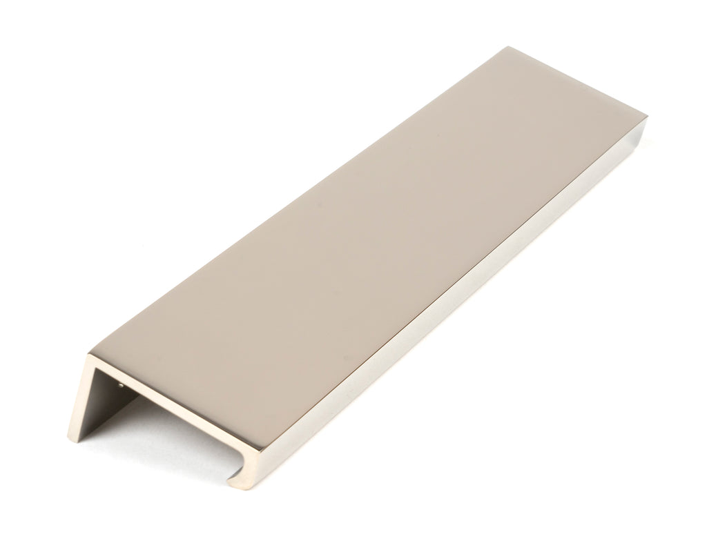 White background image of From The Anvil's Polished Nickel Plain Edge Pull | From The Anvil