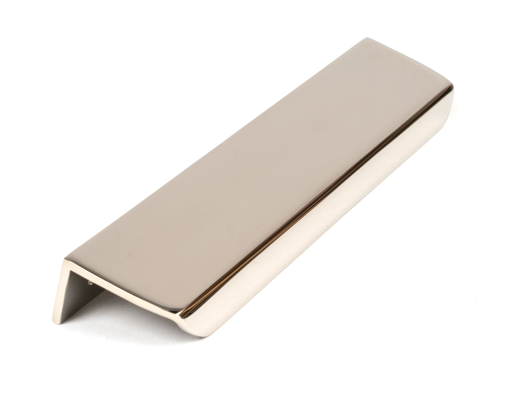 White background image of From The Anvil's Polished Nickel Moore Edge Pull | From The Anvil
