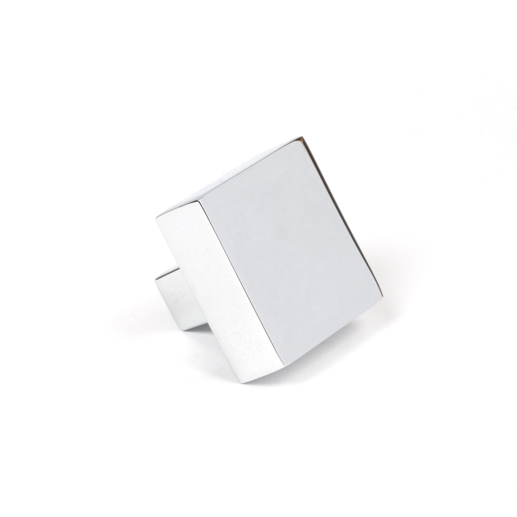 White background image of From The Anvil's Polished Chrome Albers Cabinet Knob | From The Anvil
