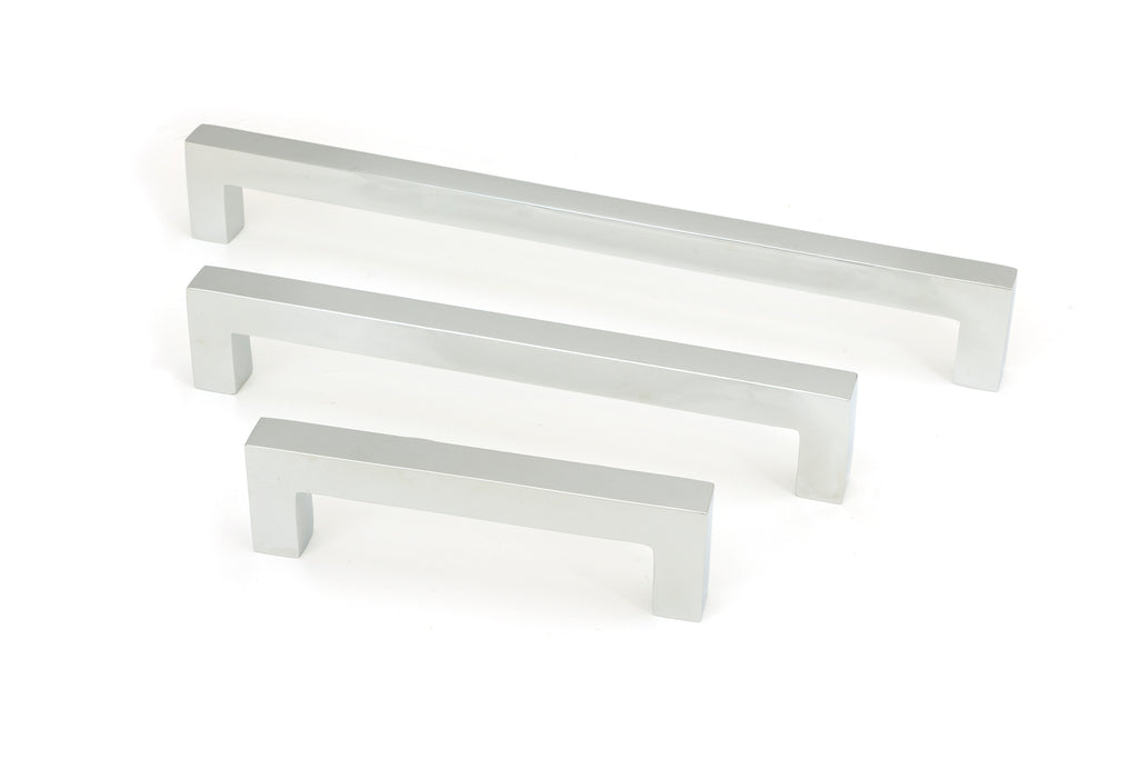 White background image of From The Anvil's Polished Chrome Albers Pull Handle | From The Anvil