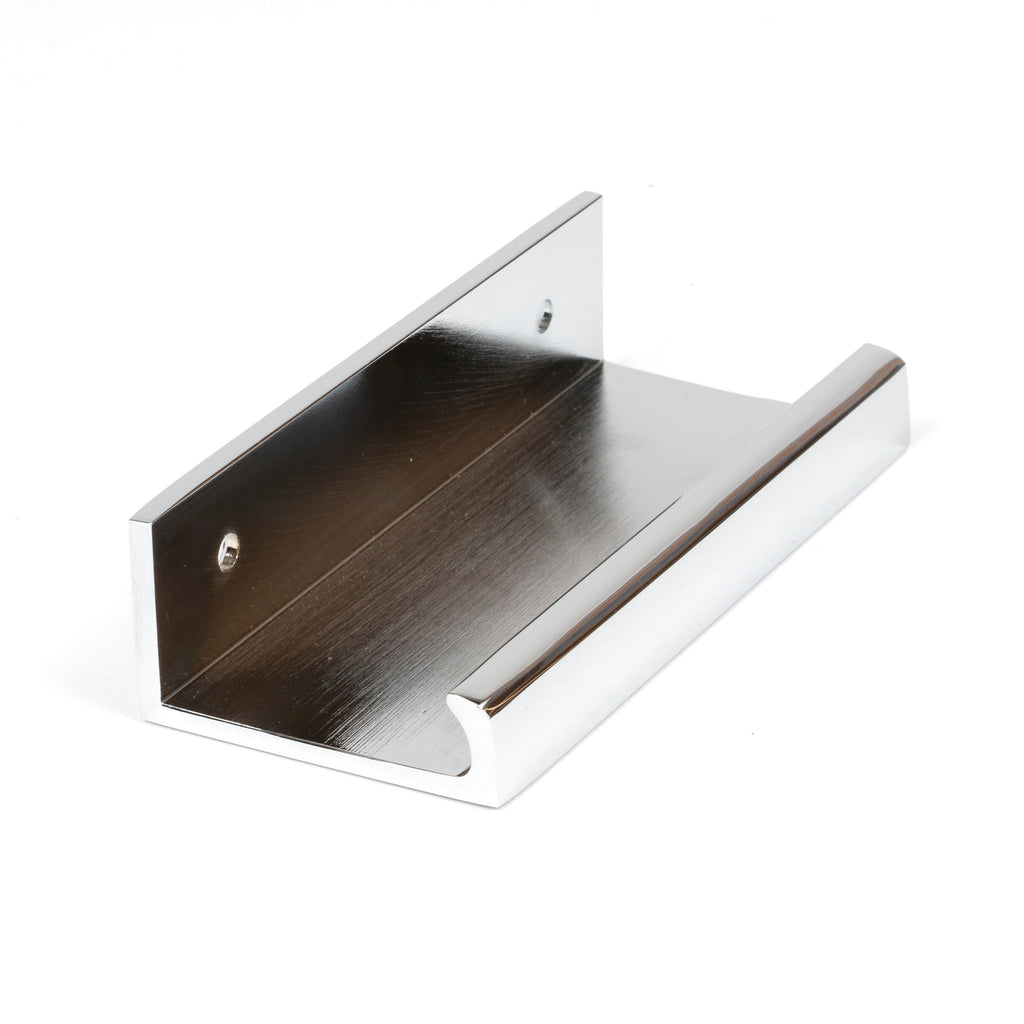 White background image of From The Anvil's Polished Chrome Plain Edge Pull | From The Anvil