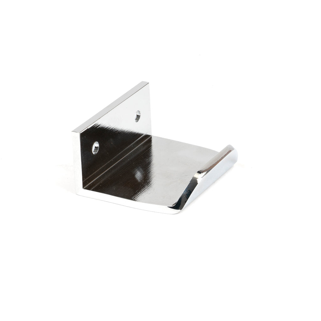 White background image of From The Anvil's Polished Chrome Moore Edge Pull | From The Anvil