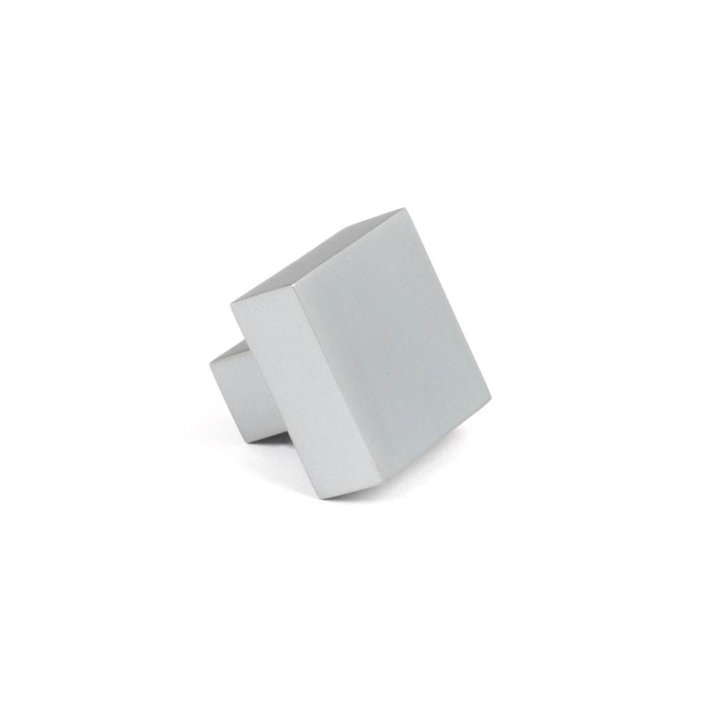White background image of From The Anvil's Satin Chrome Albers Cabinet Knob | From The Anvil