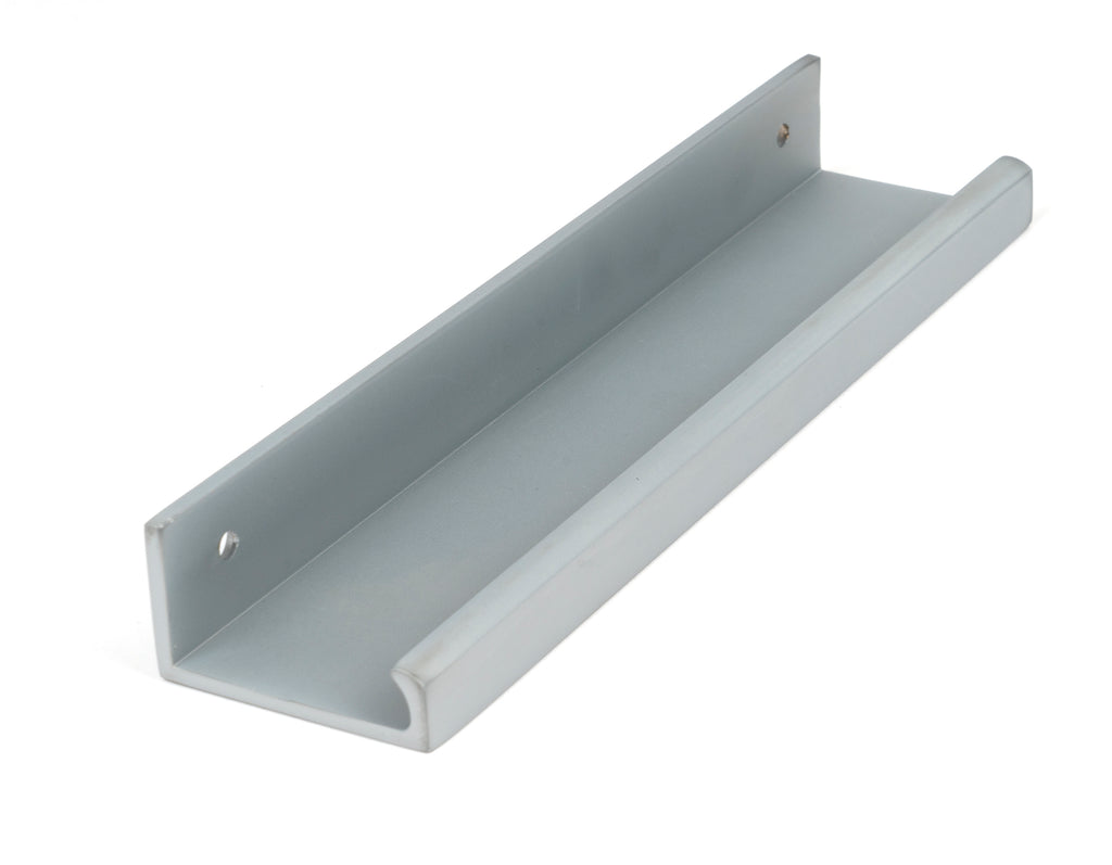 White background image of From The Anvil's Satin Chrome Plain Edge Pull | From The Anvil