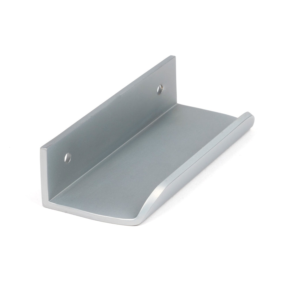 White background image of From The Anvil's Satin Chrome Moore Edge Pull | From The Anvil