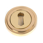 From The Anvil's Polished Brass Round Escutcheon