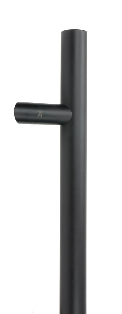 White background image of From The Anvil's Matt Black Offset T Bar Handle Bolt Fix 32mm dia | From The Anvil