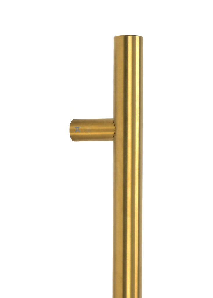 White background image of From The Anvil's Aged Brass T Bar Handle Secret Fix 32mm dia | From The Anvil