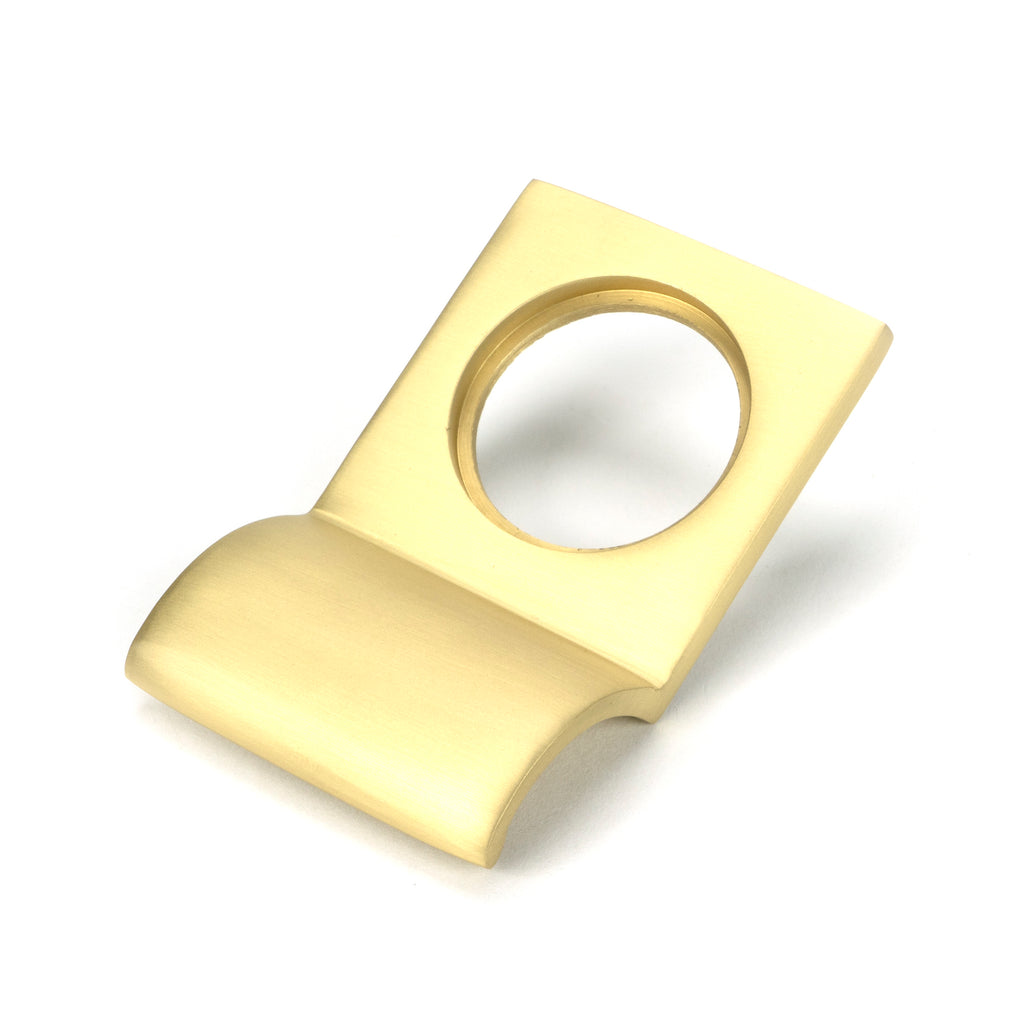 White background image of From The Anvil's Satin Brass Rim Cylinder Pull | From The Anvil