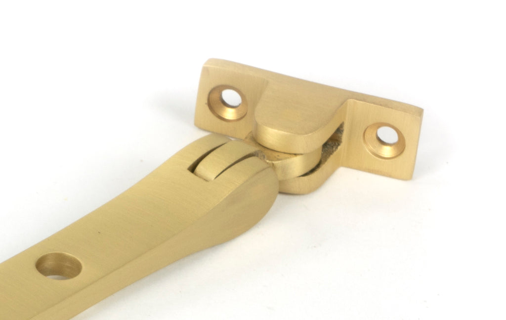 White background image of From The Anvil's Satin Brass Brompton Stay | From The Anvil