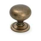 From The Anvil's Burnished Brass Mushroom Cabinet Knob