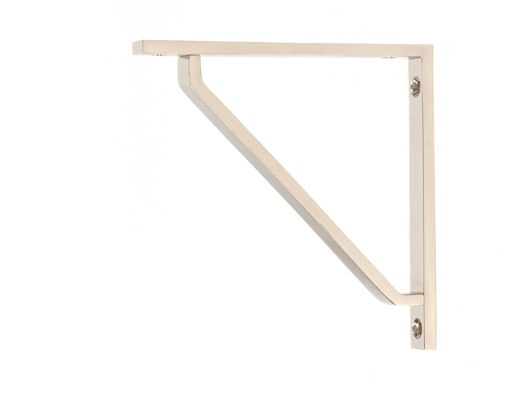 White background image of From The Anvil's Polished Nickel Barton Shelf Bracket | From The Anvil