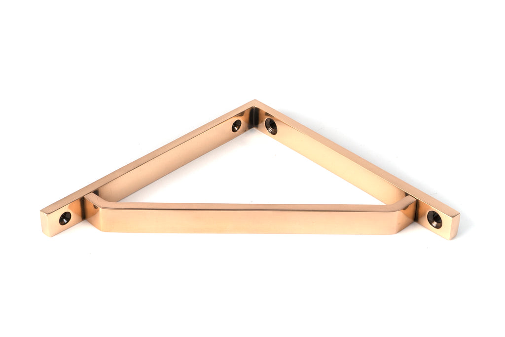 White background image of From The Anvil's Polished Bronze Barton Shelf Bracket | From The Anvil