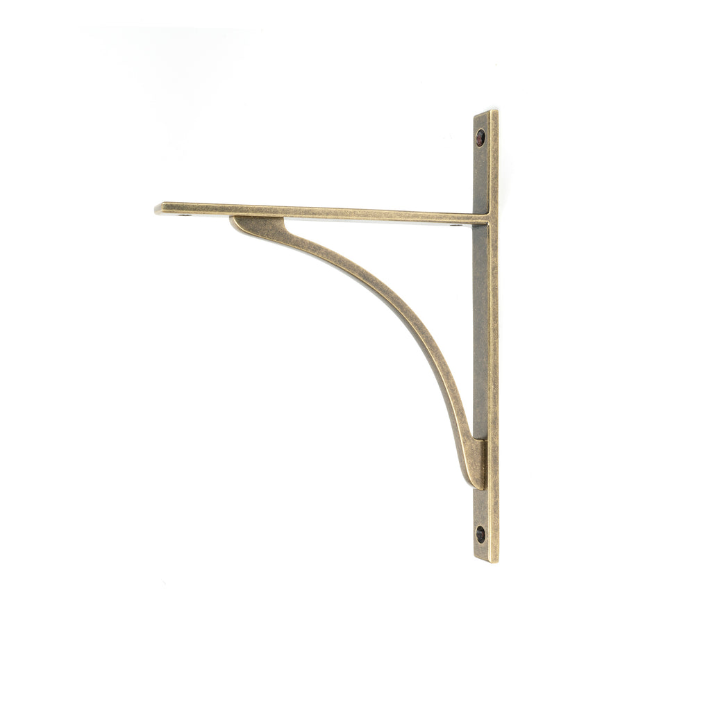 From The Anvil's Burnished Brass Apperley Shelf Bracket