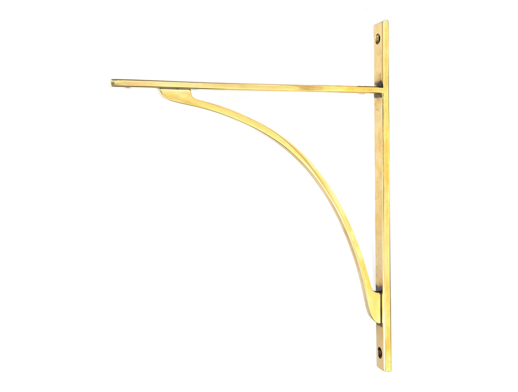 White background image of From The Anvil's Aged Brass Apperley Shelf Bracket | From The Anvil