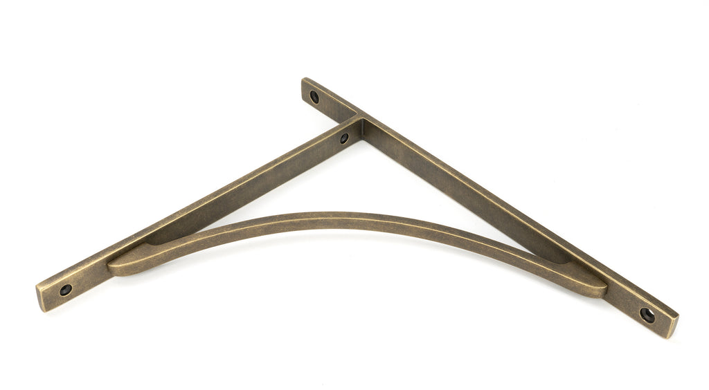 White background image of From The Anvil's Burnished Brass Apperley Shelf Bracket (314mm x 250mm)