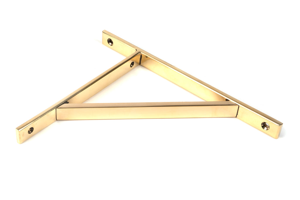 White background image of From The Anvil's Aged Brass Chalfont Shelf Bracket | From The Anvil