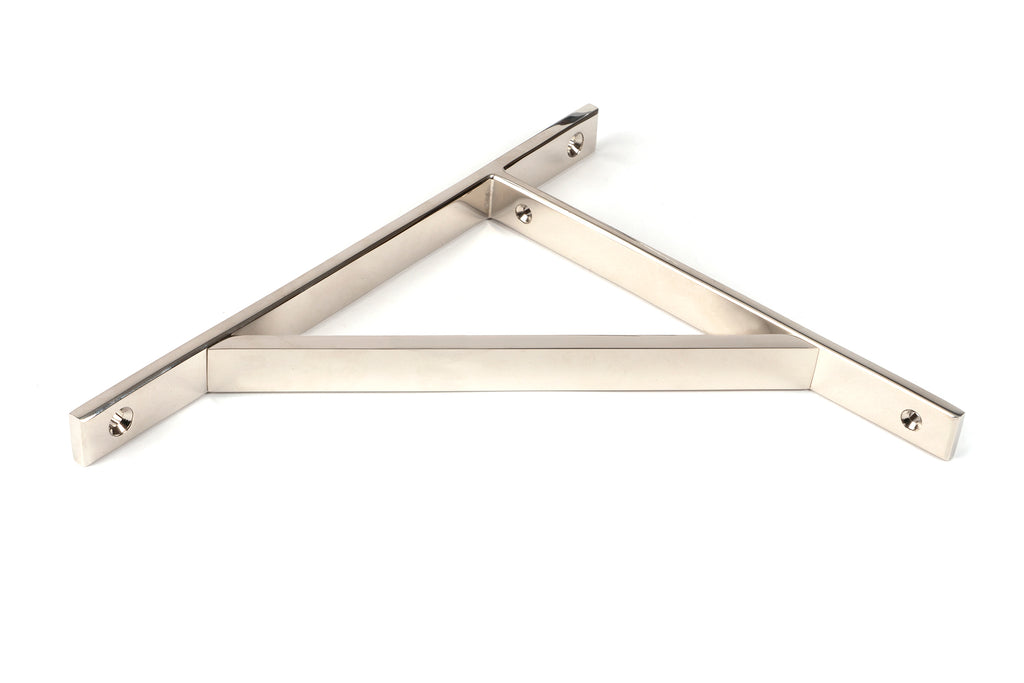 White background image of From The Anvil's Polished Nickel Chalfont Shelf Bracket | From The Anvil