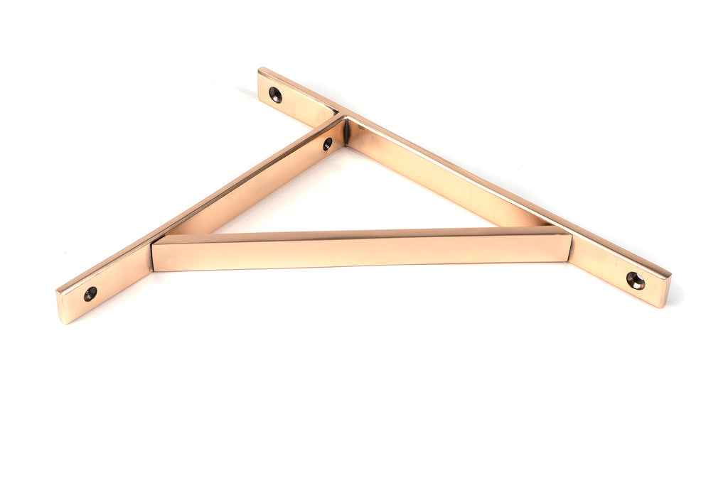White background image of From The Anvil's Polished Bronze Chalfont Shelf Bracket | From The Anvil