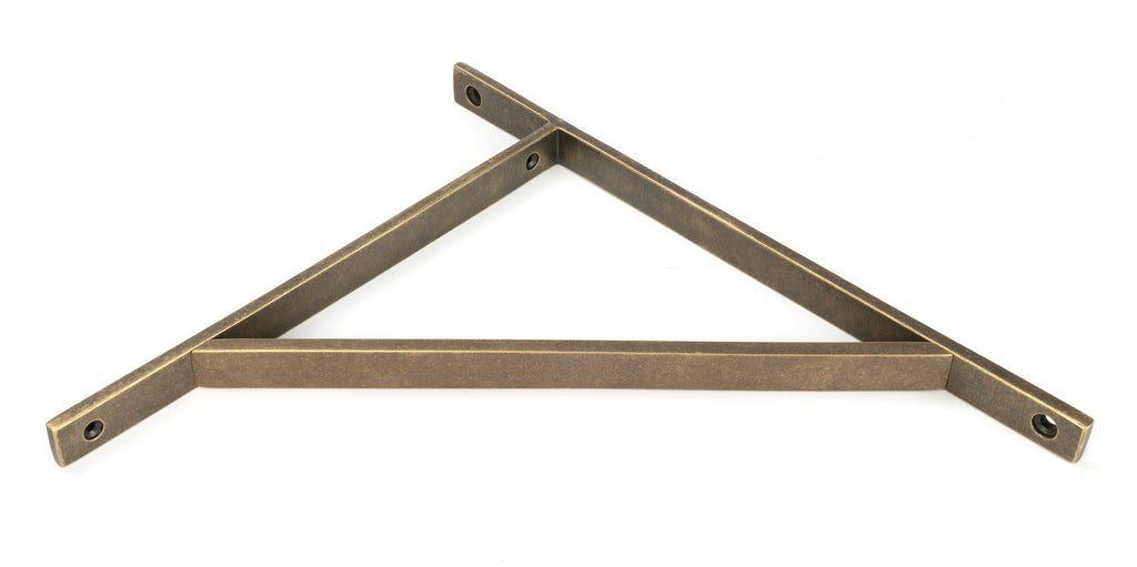 White background image of From The Anvil's Burnished Brass Chalfont Shelf Bracket (314mm x 250mm)