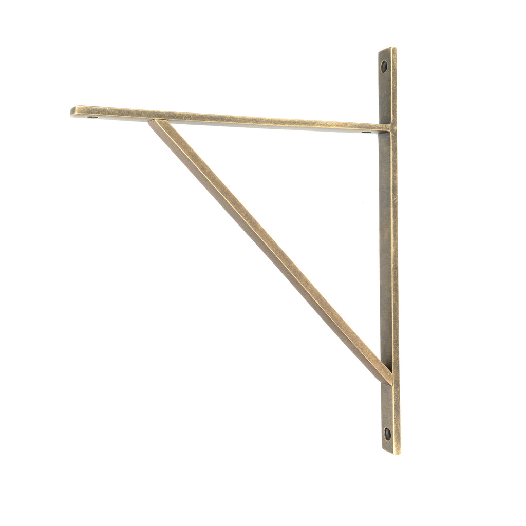 White background image of From The Anvil's Burnished Brass Chalfont Shelf Bracket (314mm x 250mm)