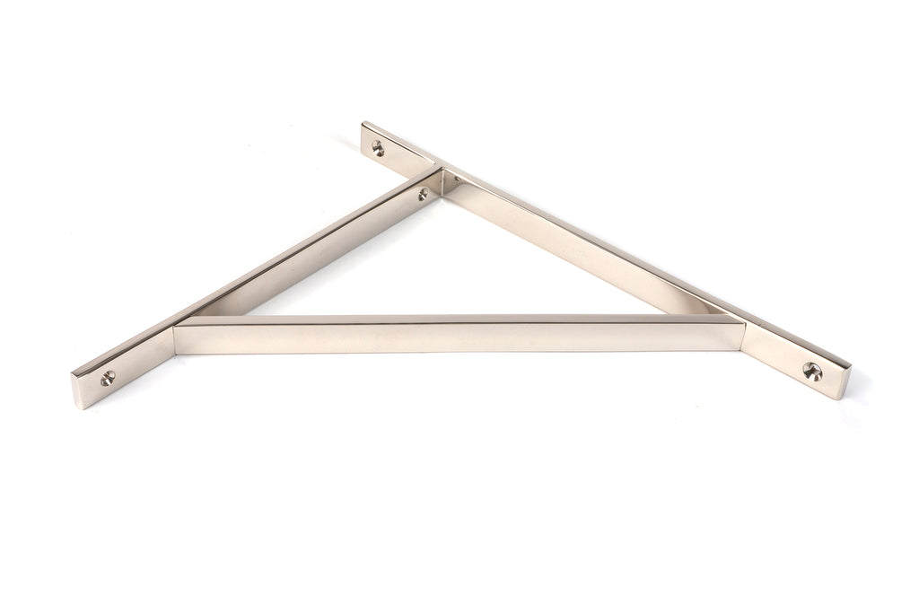 White background image of From The Anvil's Polished Nickel Chalfont Shelf Bracket | From The Anvil