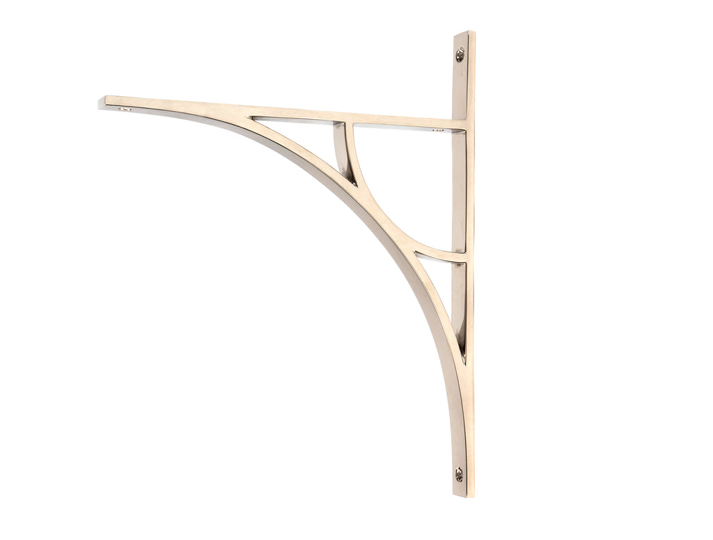White background image of From The Anvil's Polished Nickel Tyne Shelf Bracket | From The Anvil