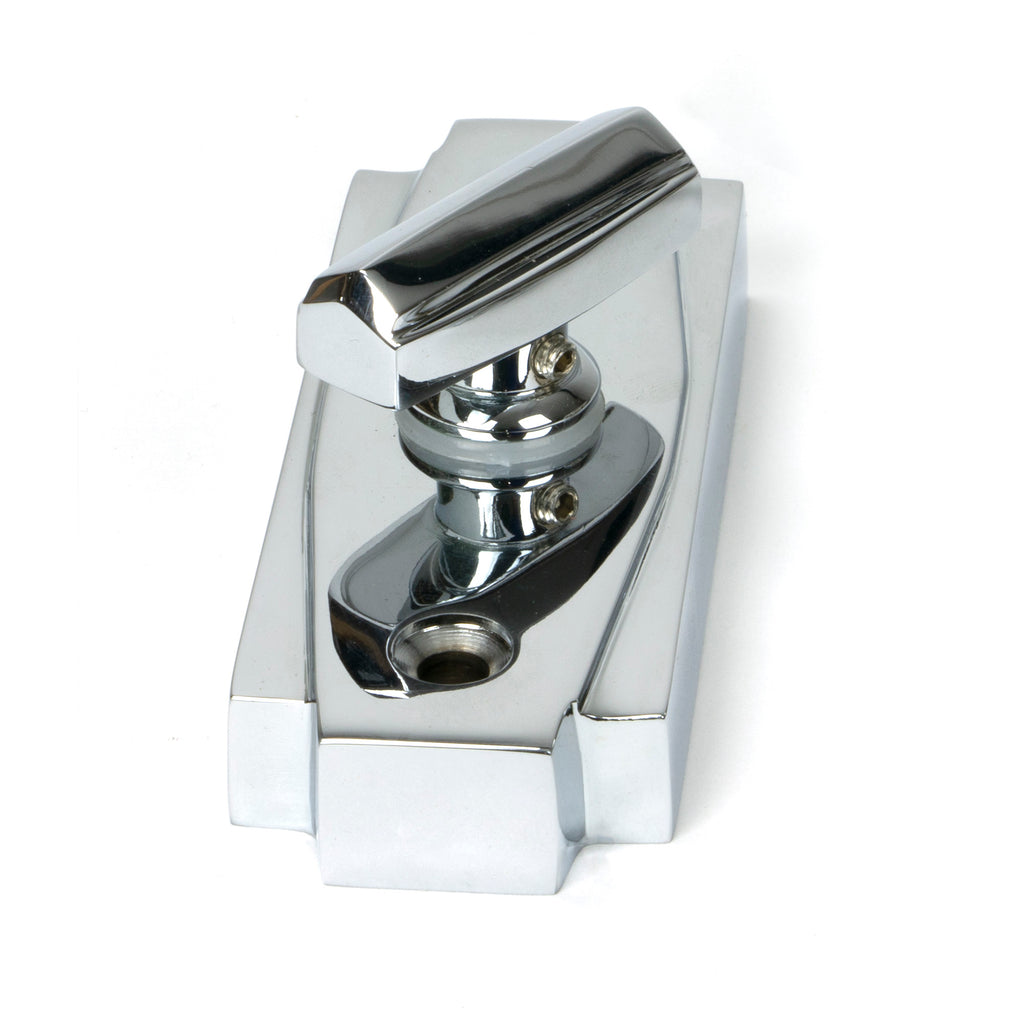 White background image of From The Anvil's Polished Chrome Art Deco Thumbturn | From The Anvil