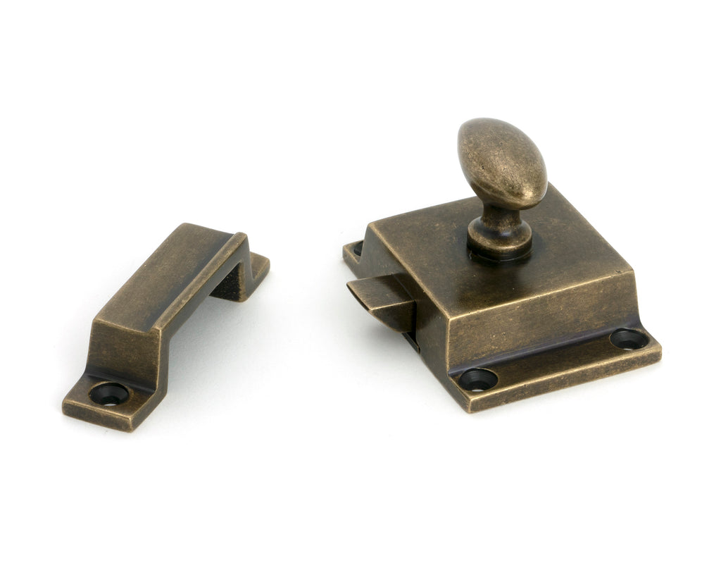 White background image of From The Anvil's Burnished Brass Cabinet Latch | From The Anvil