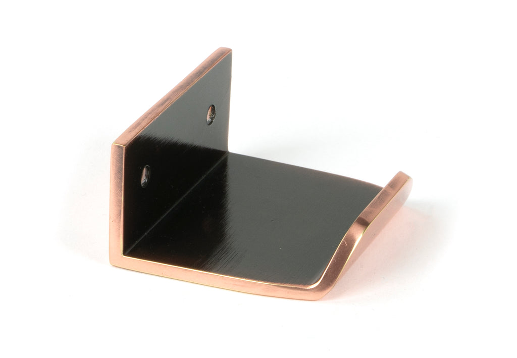 White background image of From The Anvil's Polished Bronze Moore Edge Pull | From The Anvil