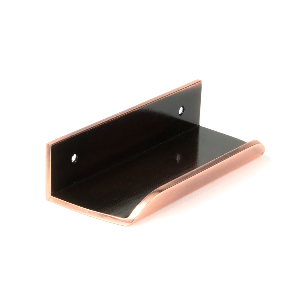 White background image of From The Anvil's Polished Bronze Moore Edge Pull | From The Anvil