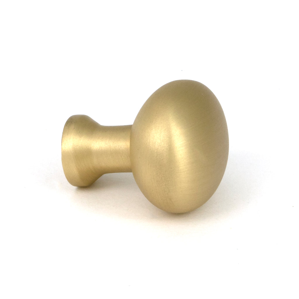 White background image of From The Anvil's Satin Brass Moore Cabinet Knob - 25mm