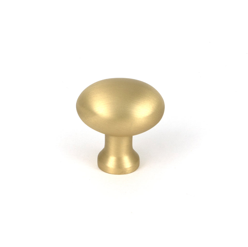 White background image of From The Anvil's Satin Brass Moore Cabinet Knob - 25mm