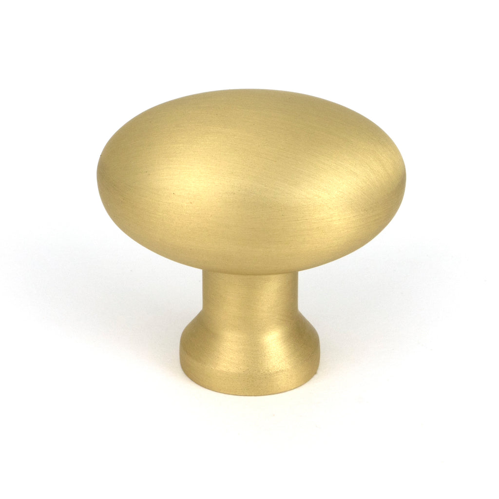 White background image of From The Anvil's Satin Brass Moore Cabinet Knob - 38mm