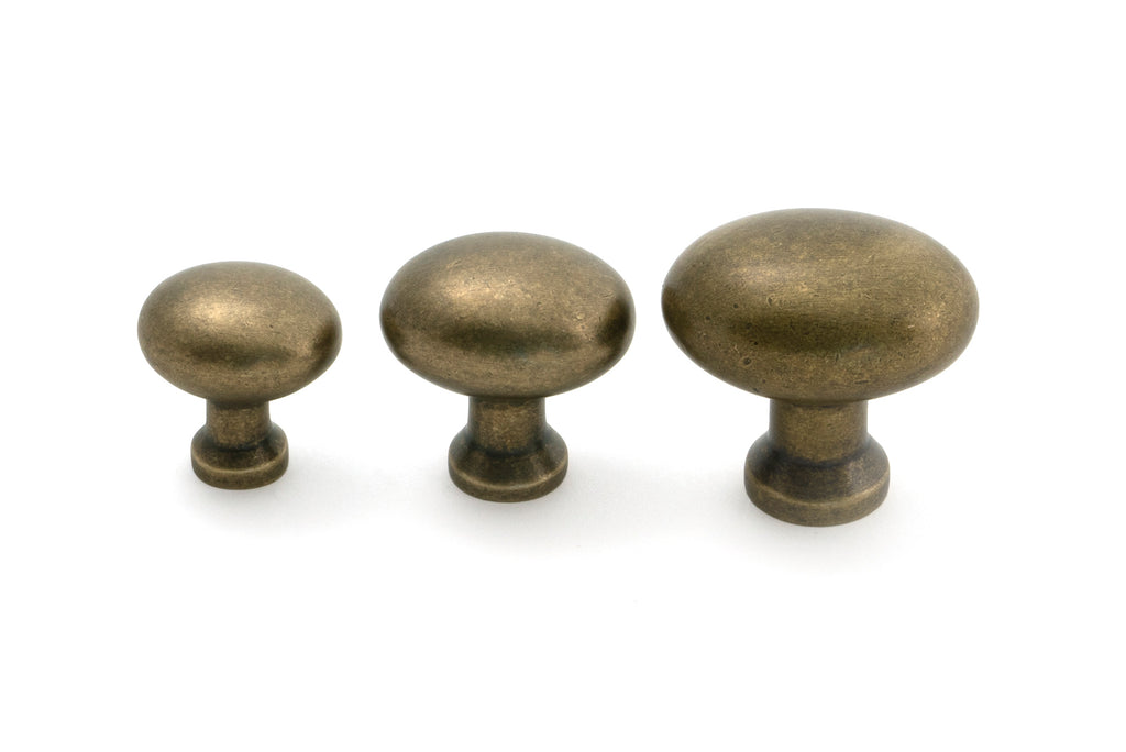 White background image of From The Anvil's Burnished Brass Moore Cabinet Knob - 25mm