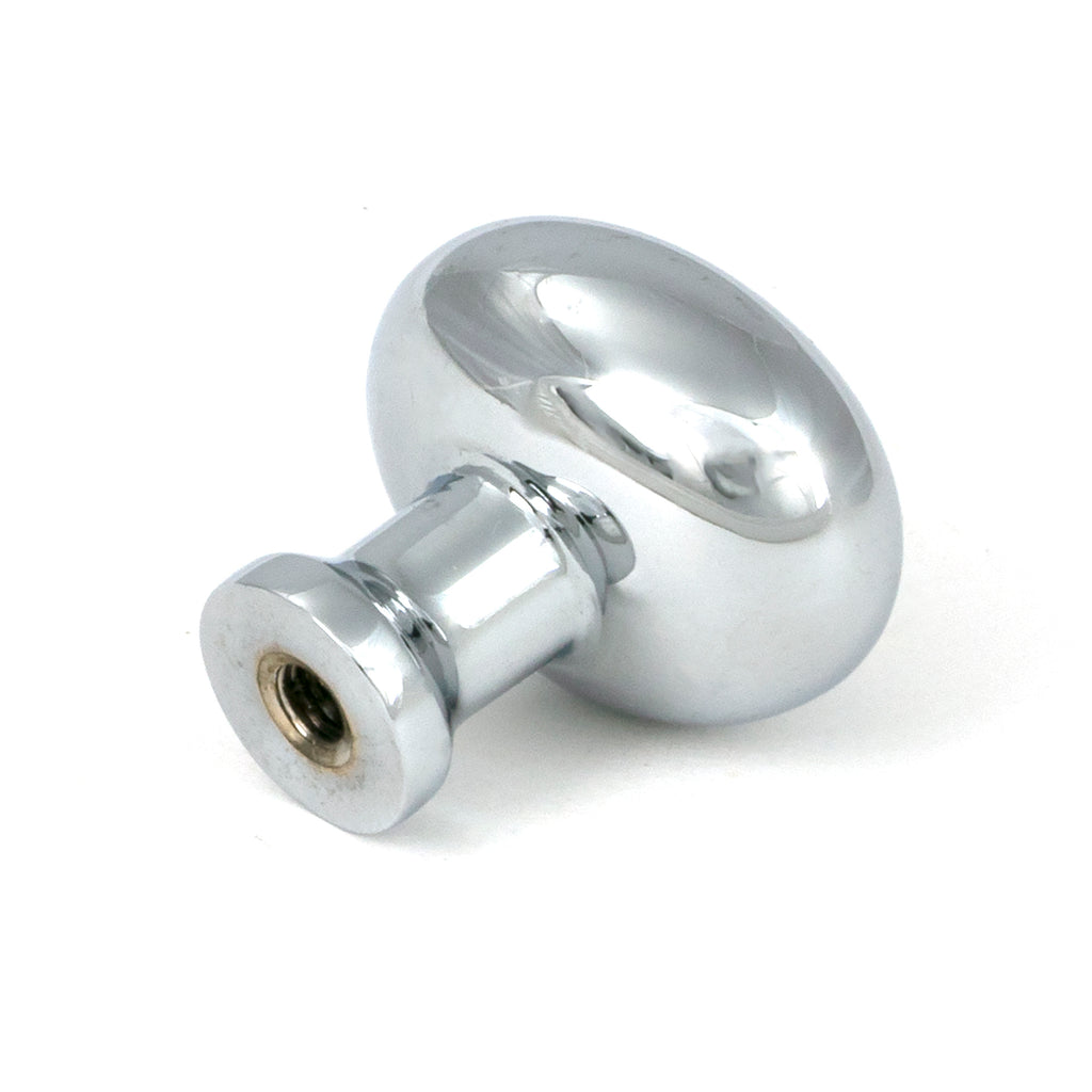 White background image of From The Anvil's Polished Chrome Moore Cabinet Knob - 25mm