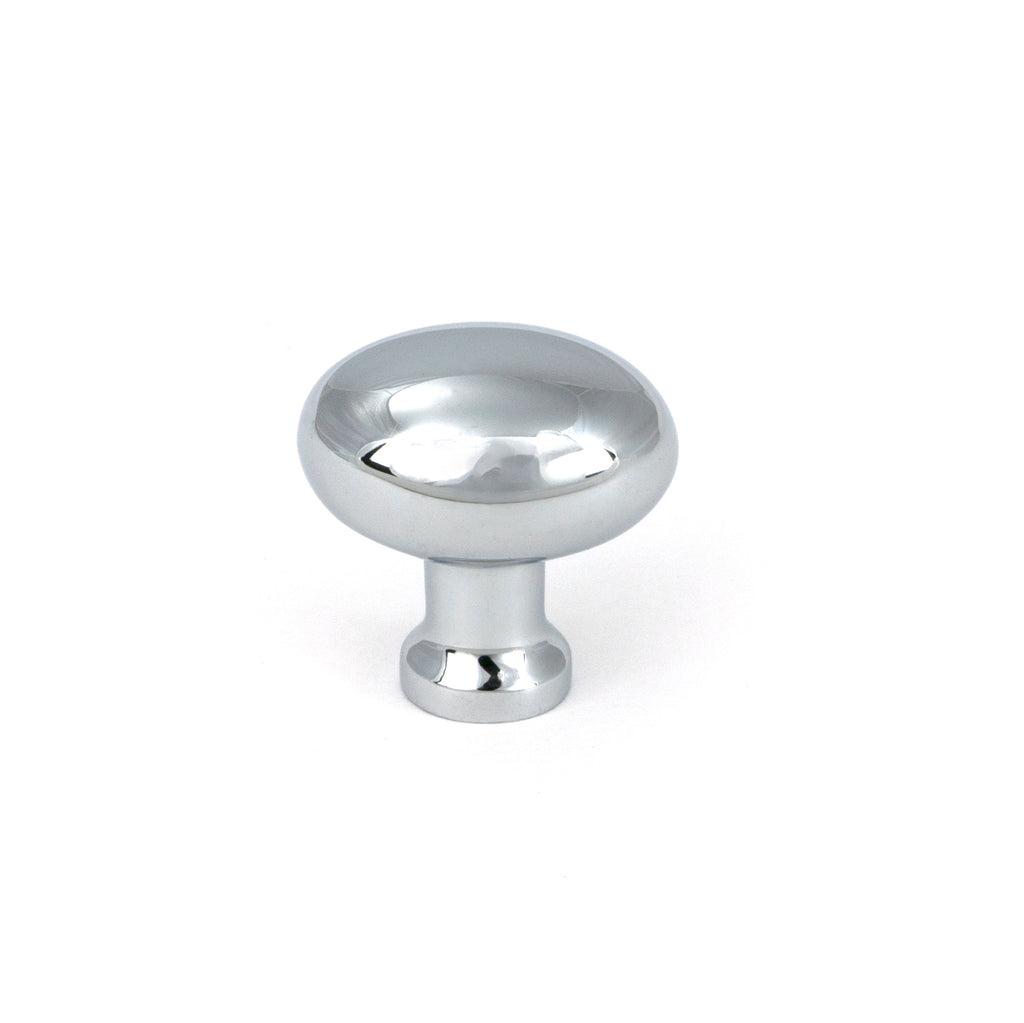 White background image of From The Anvil's Polished Chrome Moore Cabinet Knob - 25mm