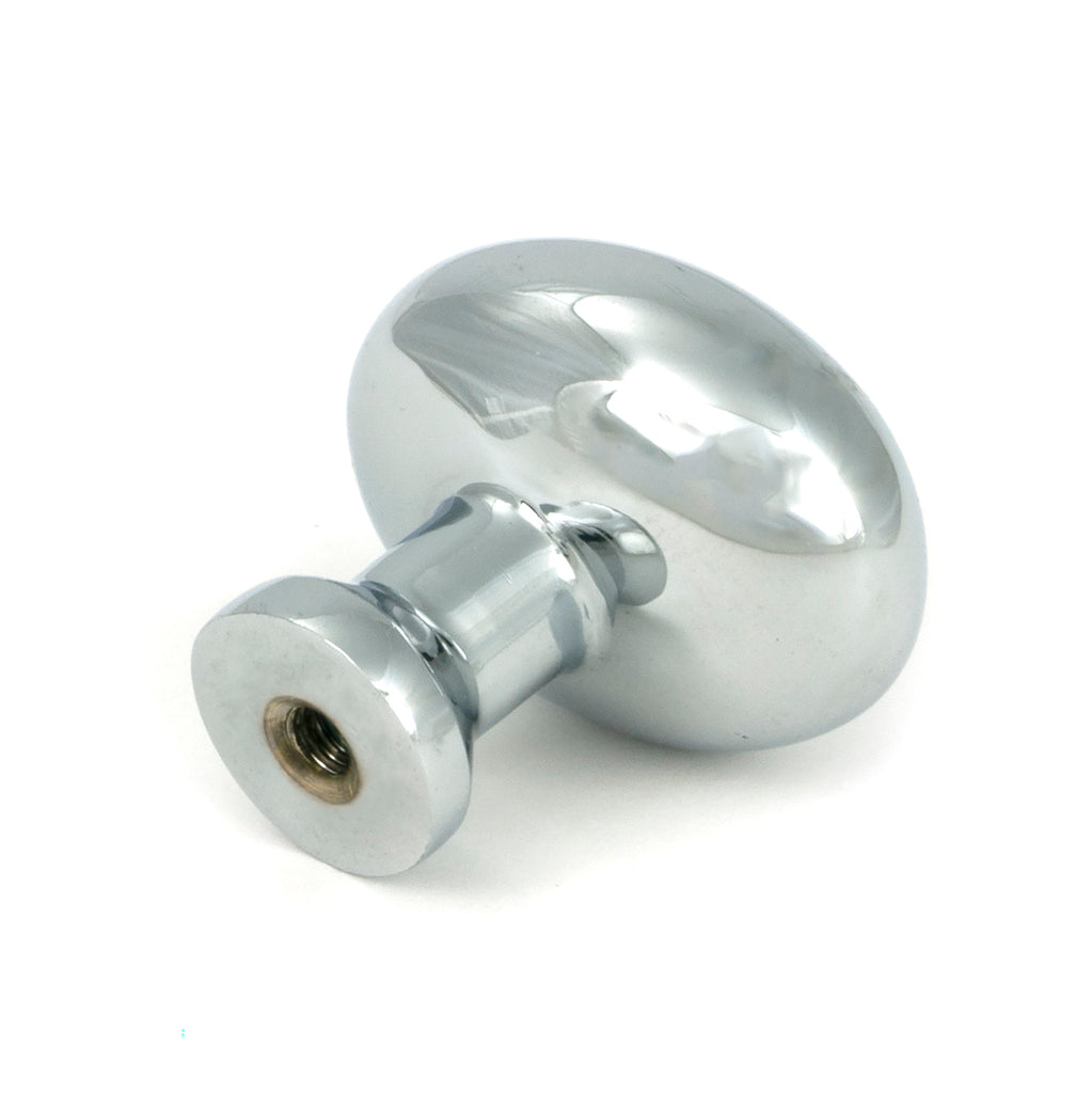 White background image of From The Anvil's Polished Brass Moore Cabinet Knob - 32mm