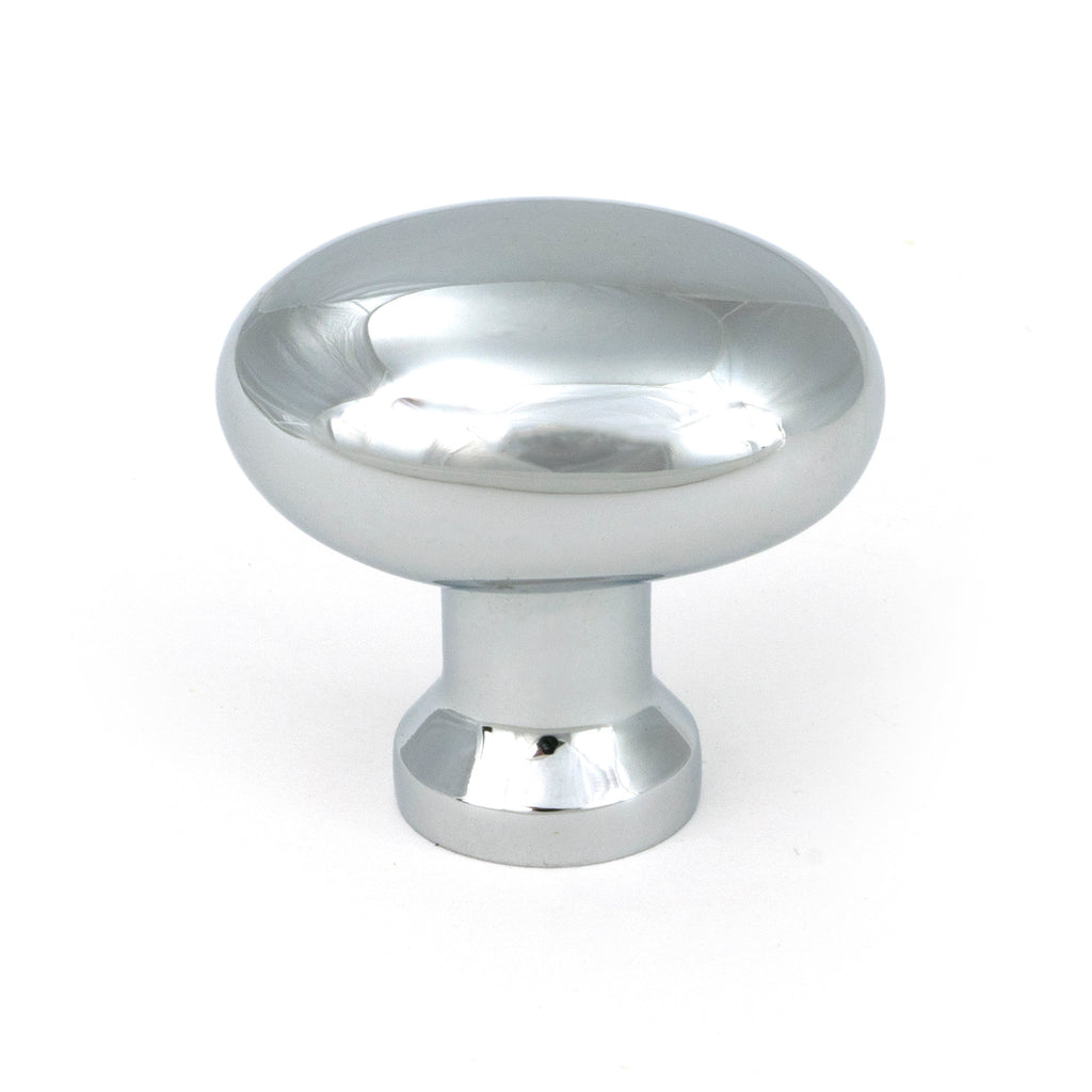 White background image of From The Anvil's Polished Chrome Moore Cabinet Knob - 38mm