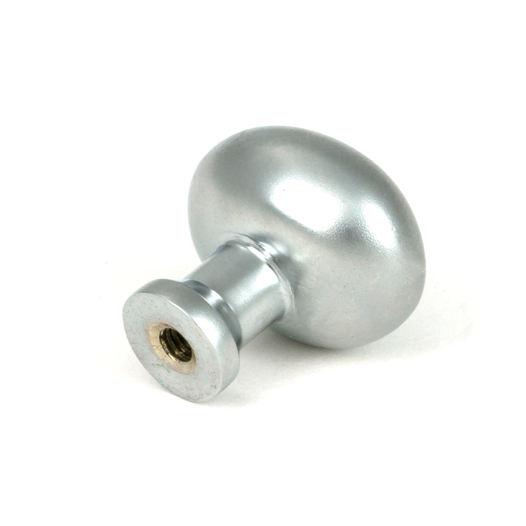 White background image of From The Anvil's Satin Chrome Moore Cabinet Knob - 25mm