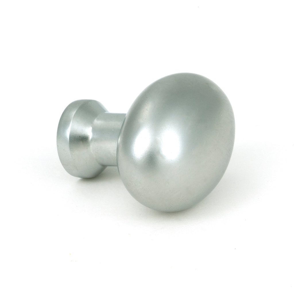 White background image of From The Anvil's Satin Chrome Moore Cabinet Knob - 38mm