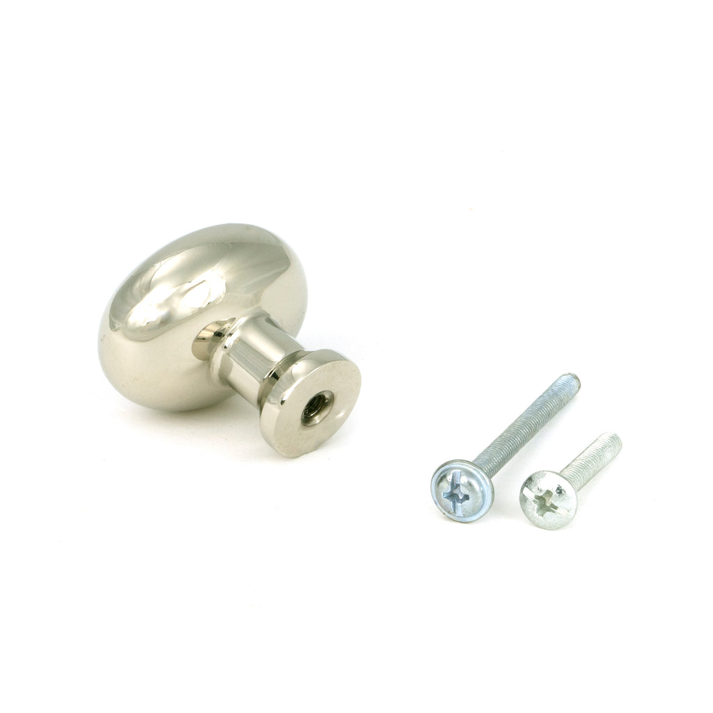 White background image of From The Anvil's Polished Chrome Moore Cabinet Knob - 32mm