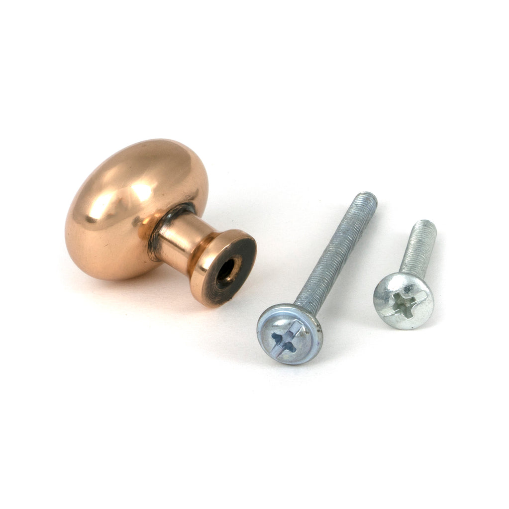 White background image of From The Anvil's Polished Bronze Moore Cabinet Knob - 25mm